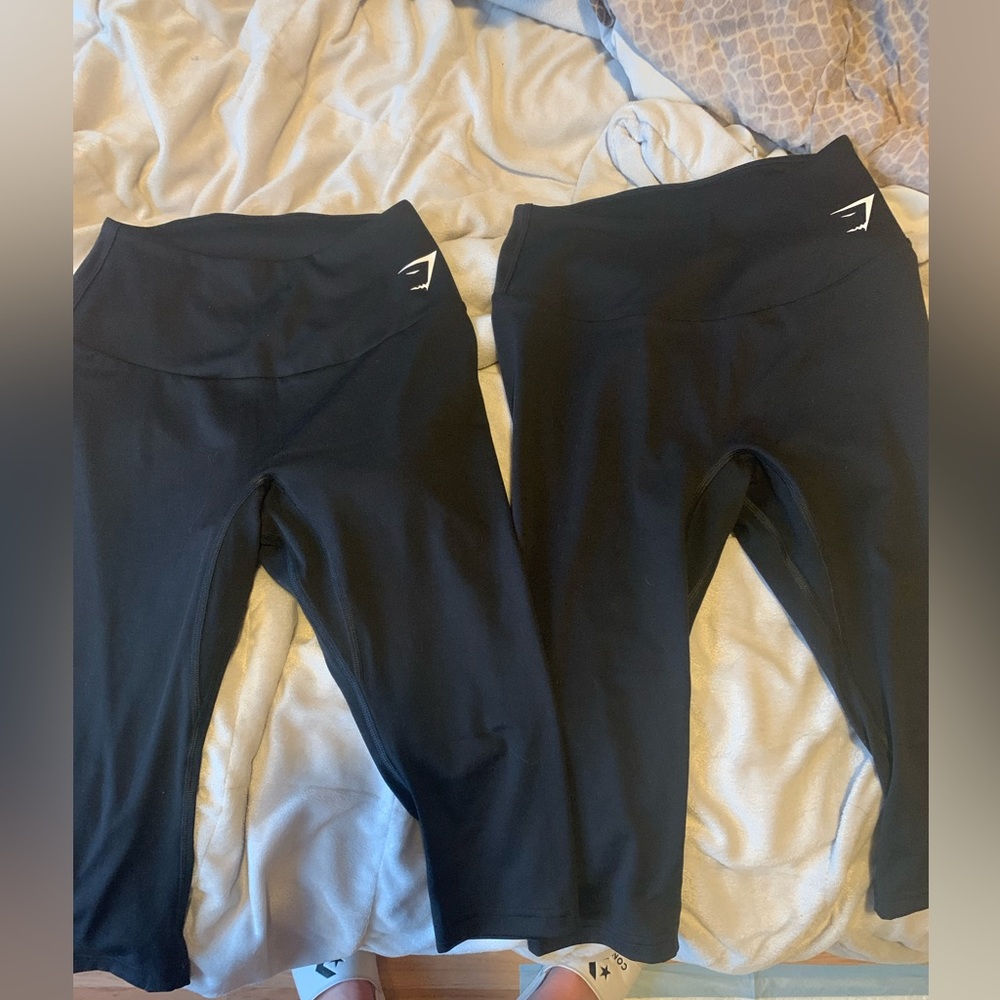 Gymshark cropped training leggings XS